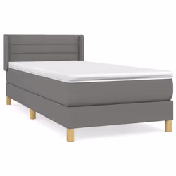 Giroletto a Molle con Materasso Grigio Scuro 90x200 cm Tessutocod mxl 98402 - Vista aggiuntiva 2
