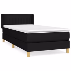 Giroletto a Molle con Materasso Nero 90x190 cm in Tessutocod mxl 98408 - Vista aggiuntiva 2