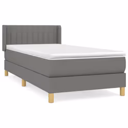Giroletto a Molle con Materasso Grigio Scuro 90x200 cm Tessutocod mxl 122329 - Vista aggiuntiva 2
