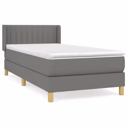 Giroletto a Molle con Materasso Grigio Scuro 100x200 cm Tessutocod mxl 74409 - Vista aggiuntiva 2