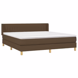 Giroletto a Molle con Materasso Marrone Scuro 160x200cm Tessutocod mxl 74413 - Vista aggiuntiva 3