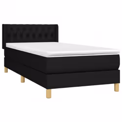 Giroletto a Molle con Materasso Nero 90x190 cm in Tessutocod mxl 122339 - Vista aggiuntiva 3