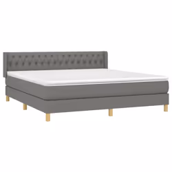 Giroletto a Molle con Materasso Grigio Scuro 180x200 cm Tessutocod mxl 122346 - Vista aggiuntiva 3