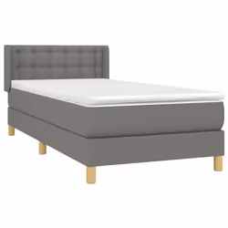 Giroletto a Molle con Materasso Grigio Scuro 90x190 cm Tessutocod mxl 98422 - Vista aggiuntiva 3
