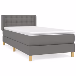 Giroletto a Molle con Materasso Grigio Scuro 100x200 cm Tessutocod mxl 122354 - Vista aggiuntiva 2