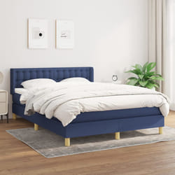 Giroletto a Molle con Materasso Blu 140x190 cm in Tessutocod mxl 122426