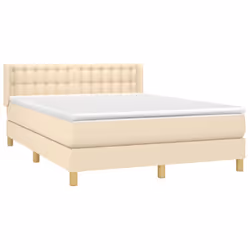 Giroletto a Molle con Materasso Crema 140x200 cm in Tessutocod mxl 122425 - Vista aggiuntiva 3