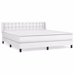 Giroletto a Molle con Materasso Bianco 180x200 cm in Similpellecod mxl 74517 - Vista aggiuntiva 2