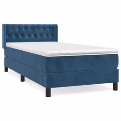 Giroletto a Molle con Materasso Blu Scuro 100x200 cm in Vellutocod mxl 98560 - Vista aggiuntiva 2