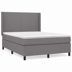 Giroletto a Molle con Materasso Grigio Scuro 140x190 cm Tessutocod mxl 122507 - Vista aggiuntiva 2