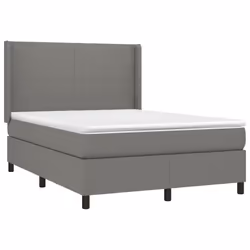 Giroletto a Molle con Materasso Grigio Scuro 140x190 cm Tessutocod mxl 122507 - Vista aggiuntiva 3