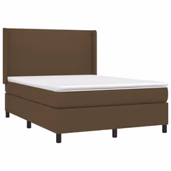 Giroletto a Molle con Materasso Marrone Scuro 140x190cm Tessutocod mxl 98581 - Vista aggiuntiva 3
