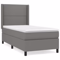 Giroletto a Molle con Materasso Grigio Scuro 100x200 cm Tessutocod mxl 98590 - Vista aggiuntiva 2