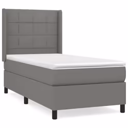 Giroletto a Molle con Materasso Grigio Scuro 100x200 cm Tessutocod mxl 122524 - Vista aggiuntiva 2