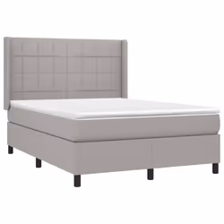 Giroletto a Molle con Materasso Grigio Chiaro 140x190cm Tessutocod mxl 122526 - Vista aggiuntiva 3