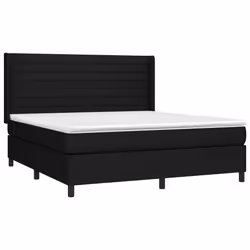 Giroletto a Molle con Materasso Nero 180x200 cm in Tessutocod mxl 98607 - Vista aggiuntiva 3