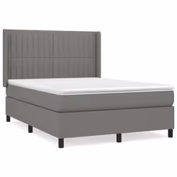Giroletto a Molle con Materasso Grigio Scuro 140x190 cm Tessutocod mxl 98612 - Vista aggiuntiva 2