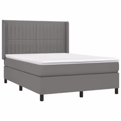 Giroletto a Molle con Materasso Grigio Scuro 140x190 cm Tessutocod mxl 98612 - Vista aggiuntiva 3
