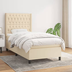 Giroletto a Molle con Materasso Crema 100x200 cm in Tessutocod mxl 98622