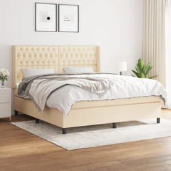 Giroletto a Molle con Materasso Crema 180x200 cm in Tessutocod mxl 98619