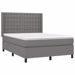 Giroletto a Molle con Materasso Grigio Scuro 140x190 cm Tessutocod mxl 74626 - Vista aggiuntiva 3