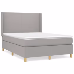 Giroletto a Molle con Materasso Grigio Chiaro 140x200cm Tessutocod mxl 122560 - Vista aggiuntiva 2