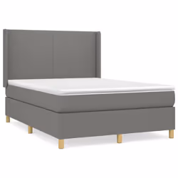 Giroletto a Molle con Materasso Grigio Scuro 140x200cm Tessutocod mxl 98636 - Vista aggiuntiva 2