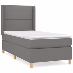 Giroletto a Molle con Materasso Grigio Scuro 100x200 cm Tessutocod mxl 122568 - Vista aggiuntiva 2