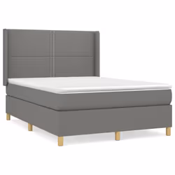 Giroletto a Molle con Materasso Grigio Scuro 140x190 cm Tessutocod mxl 98643 - Vista aggiuntiva 2