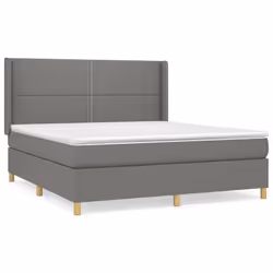 Giroletto a Molle con Materasso Grigio Scuro 180x200 cm Tessutocod mxl 74640 - Vista aggiuntiva 2