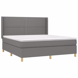 Giroletto a Molle con Materasso Grigio Scuro 180x200 cm Tessutocod mxl 74640 - Vista aggiuntiva 3
