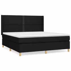 Giroletto a Molle con Materasso Nero 180x200 cm in Tessutocod mxl 98645 - Vista aggiuntiva 2