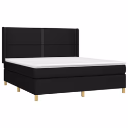 Giroletto a Molle con Materasso Nero 180x200 cm in Tessutocod mxl 98645 - Vista aggiuntiva 3