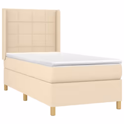 Giroletto a Molle con Materasso Crema 80x200 cm inTessutocod mxl 98641 - Vista aggiuntiva 3
