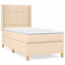 Giroletto a Molle con Materasso Crema 90x190 cm in Tessutocod mxl 74647 - Vista aggiuntiva 2