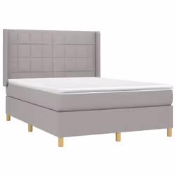 Giroletto a Molle con Materasso Grigio Chiaro 140x200cm Tessutocod mxl 74650 - Vista aggiuntiva 3