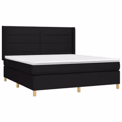 Giroletto a Molle con Materasso Nero 180x200 cm in Tessutocod mxl 122582 - Vista aggiuntiva 3