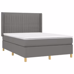 Giroletto a Molle con Materasso Grigio Scuro 140x190 cm Tessutocod mxl 74666 - Vista aggiuntiva 3