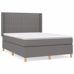 Giroletto a Molle con Materasso Grigio Scuro 140x200cm Tessutocod mxl 122594 - Vista aggiuntiva 2