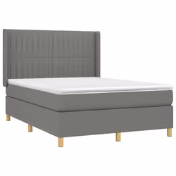 Giroletto a Molle con Materasso Grigio Scuro 140x200cm Tessutocod mxl 122594 - Vista aggiuntiva 3