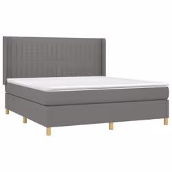 Giroletto a Molle con Materasso Grigio Scuro 180x200 cm Tessutocod mxl 116955 - Vista aggiuntiva 3