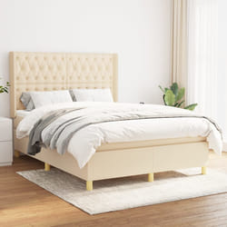 Giroletto a Molle con Materasso Crema 140x200 cm in Tessutocod mxl 122603