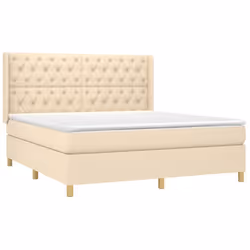 Giroletto a Molle con Materasso Crema 160x200 cm in Tessutocod mxl 122605 - Vista aggiuntiva 3