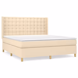 Giroletto a Molle con Materasso Crema 160x200 cm in Tessutocod mxl 74686 - Vista aggiuntiva 2