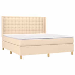 Giroletto a Molle con Materasso Crema 160x200 cm in Tessutocod mxl 74686 - Vista aggiuntiva 3