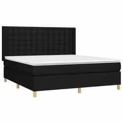 Giroletto a Molle con Materasso Nero 180x200 cm in Tessutocod mxl 98685 - Vista aggiuntiva 3