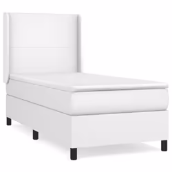 Giroletto a Molle con Materasso Bianco 90x190 cm in Similpellecod mxl 98688 - Vista aggiuntiva 2