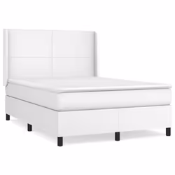 Giroletto a Molle con Materasso Bianco 140x190 cm in Similpellecod mxl 122615 - Vista aggiuntiva 2