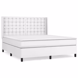 Giroletto a Molle con Materasso Bianco 180x200 cm in Similpellecod mxl 122625 - Vista aggiuntiva 2