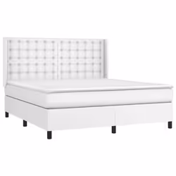 Giroletto a Molle con Materasso Bianco 180x200 cm in Similpellecod mxl 122625 - Vista aggiuntiva 3